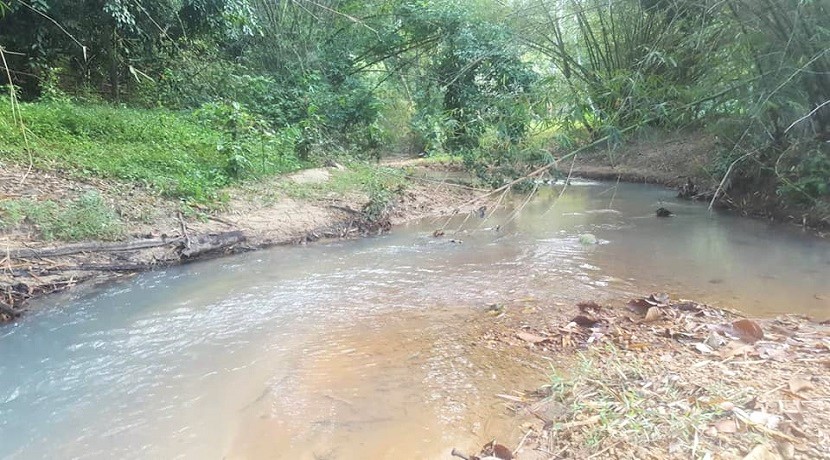 A vendre terrain avec rivière à Maenam Koh Samui