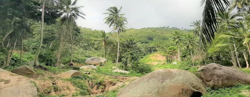 Terrain vue mer avec cascade à Lamai Koh Samui à vendre 09