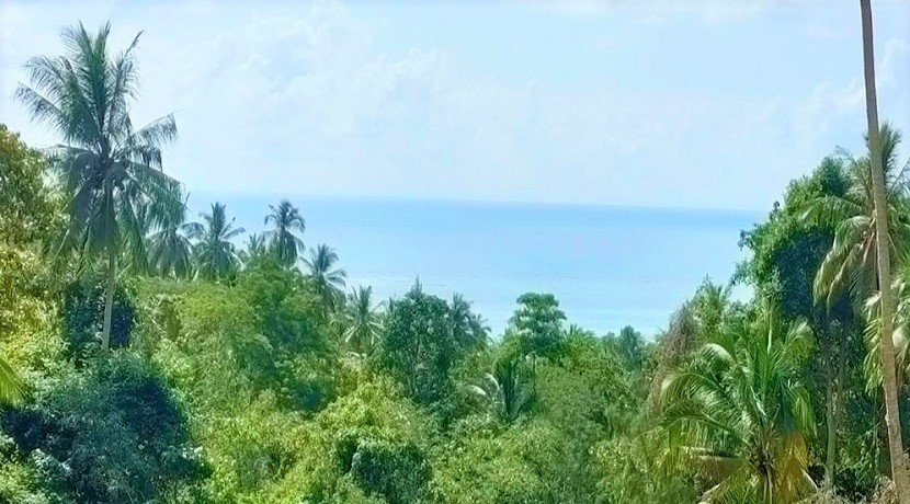 Sea view land for sale Lamai