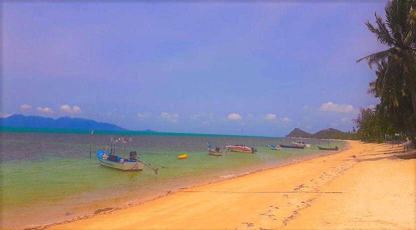 Bang Por beachfront land in Koh Samui for sale