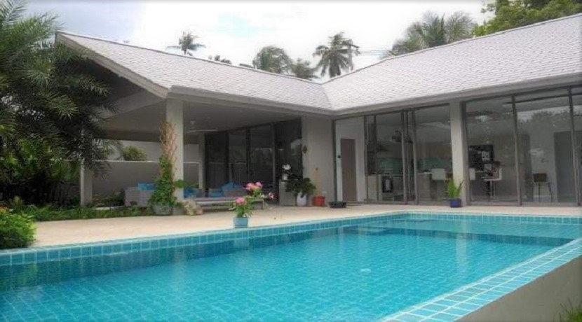 Villa meublée Bophut à Koh Samui à vendre – 3 chambres – piscine