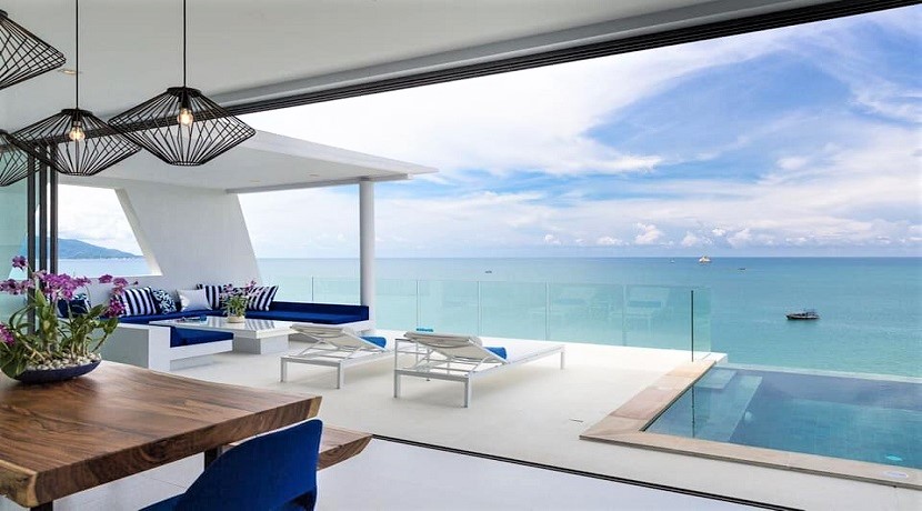 Villa vue mer Plai Laem Koh Samui à vendre – 3 chambres plage à 50 M