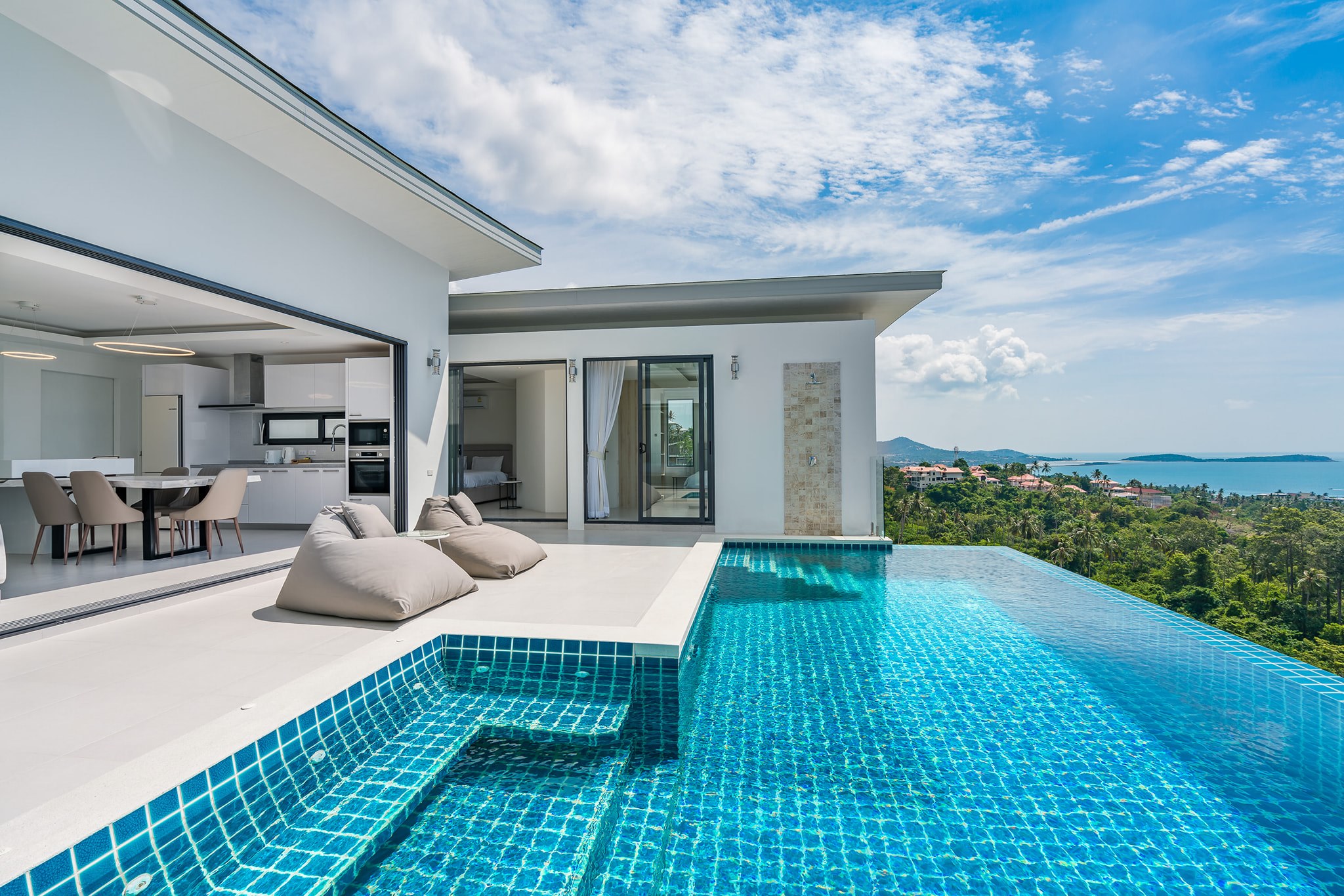 Villa vue mer Chaweng Noi à Koh Samui à vendre – 3 chambres – piscine