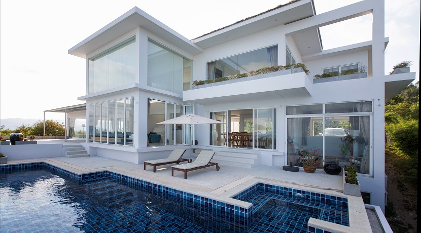 Villa vue mer à Choeng Mon Koh Samui à vendre – 5 chambres