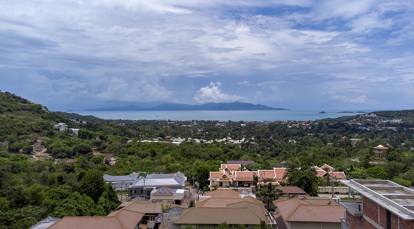 A vendre terrain 3 Rai vue mer à Bophut Koh Samui