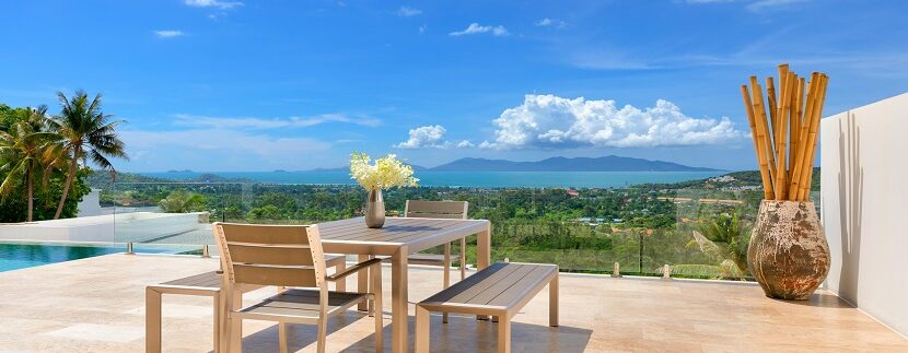 Superbe villa vue mer à Bophut Koh Samui à vendre 030