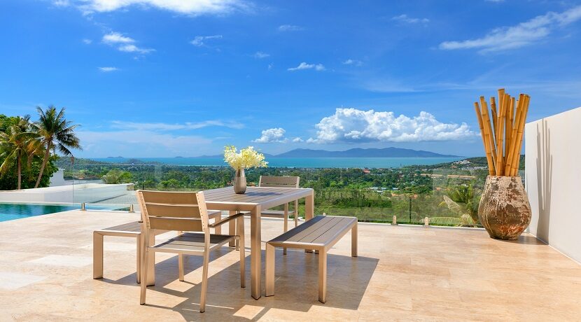Superbe villa vue mer à Bophut Koh Samui à vendre 030