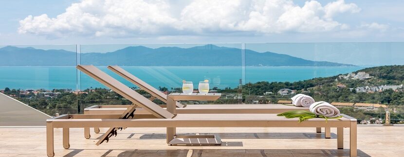 Superb sea view villa in Bophut Koh Samui for sale 034