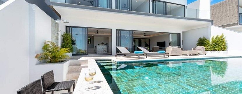 Villa Bophut in Koh Samui sea view for sale 019