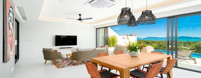 Villa Bophut in Koh Samui sea view for sale 05