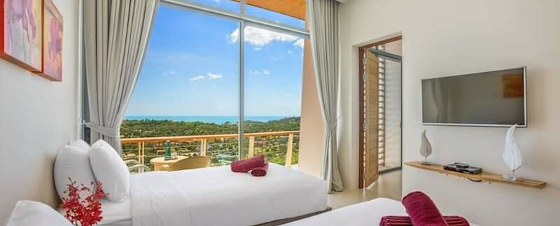 Choeng Mon sea view villa in Koh Samui for sale 026C