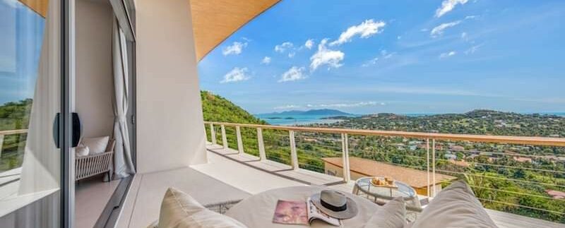 Choeng Mon sea view villa in Koh Samui for sale 028