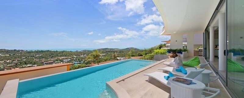 Choeng Mon sea view villa in Koh Samui for sale 029