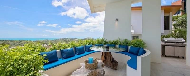 Choeng Mon sea view villa in Koh Samui for sale 030B