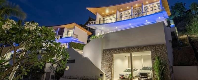 Choeng Mon sea view villa in Koh Samui for sale 034