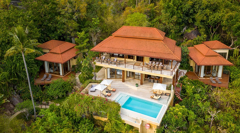 Villa vue mer à Laem Set Koh Samui à vendre – 5 chambres – piscine