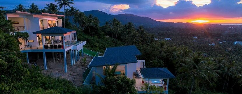 Villas vue mer à Maenam Koh Samui à vendre 01