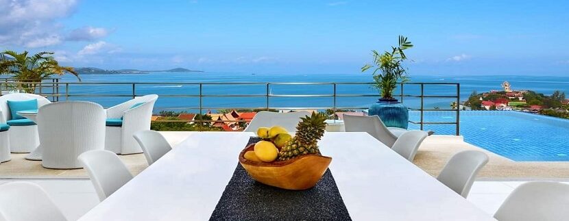 Panoramic sea view swimming pool villa in Choeng Mon Koh Samui for sale 02