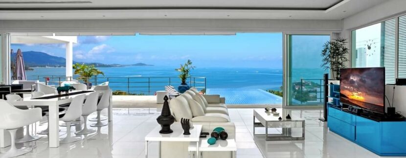 Panoramic sea view swimming pool villa in Choeng Mon Koh Samui for sale 03