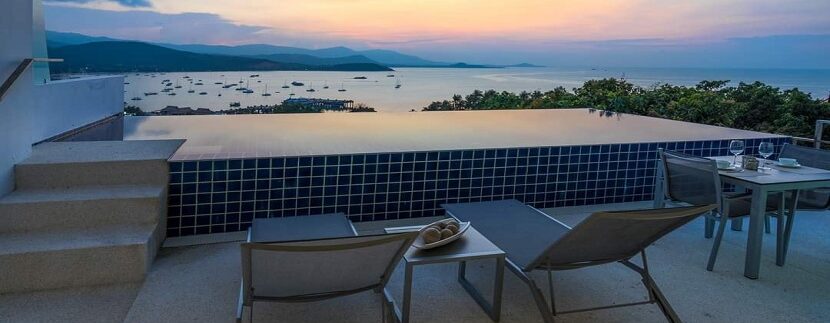 Panoramic sea view villa for sale in Choeng Mon Koh Samui 018