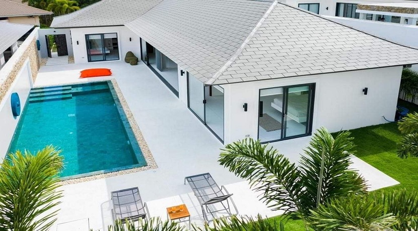 A vendre villa de plain-pied à Maenam Koh Samui – 3 chambres – piscine