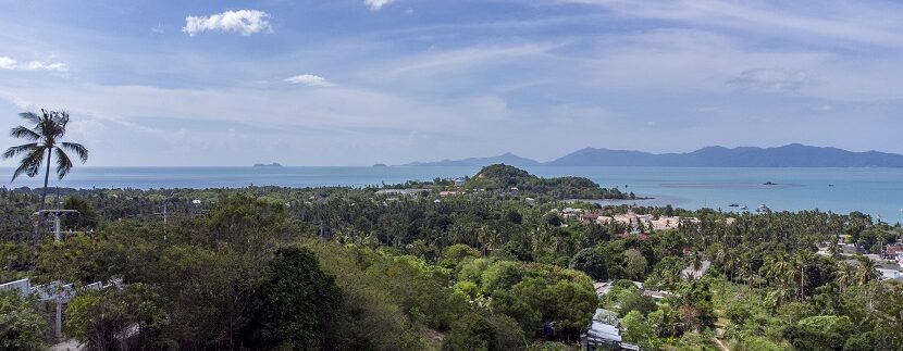 Belle parcelle de terrain vue mer à vendre à Bophut Koh Samui 01