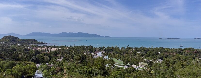 Belle parcelle de terrain vue mer à vendre à Bophut Koh Samui 02