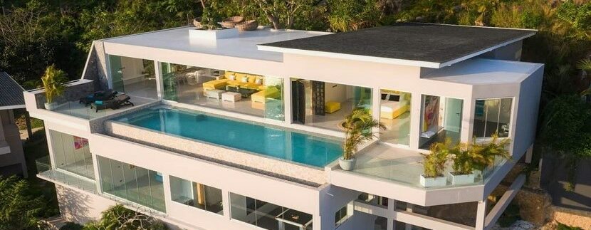 Nouvelle villa de luxe vue mer à vendre à Chaweng Noi Koh Samui 01