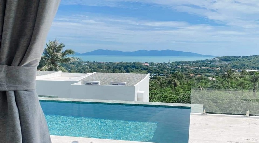 Nouvelle villa vue mer à vendre à Bophut Koh Samui