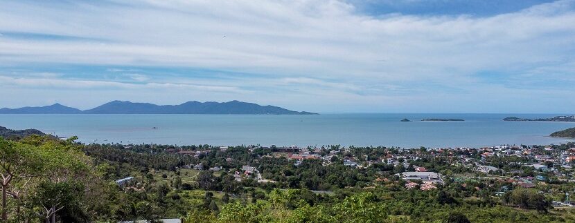 Grand terrain vue mer à vendre à Bophut Koh Samui 03