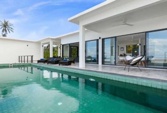 Recent sea view villa for sale in Chaweng Noi Koh Samui