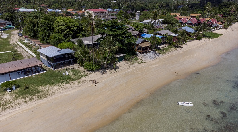 Land on the beach