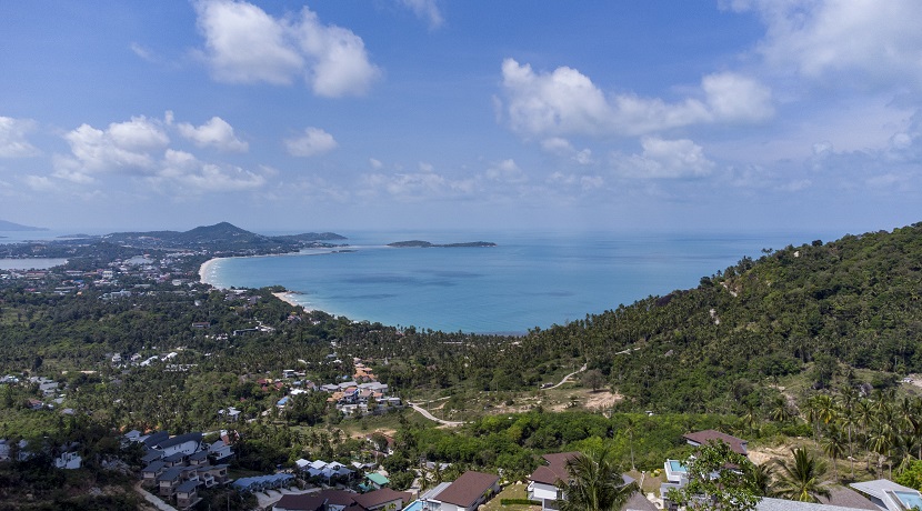 Terrain vue mer imprenable à vendre à Chaweng Noi Koh Samui