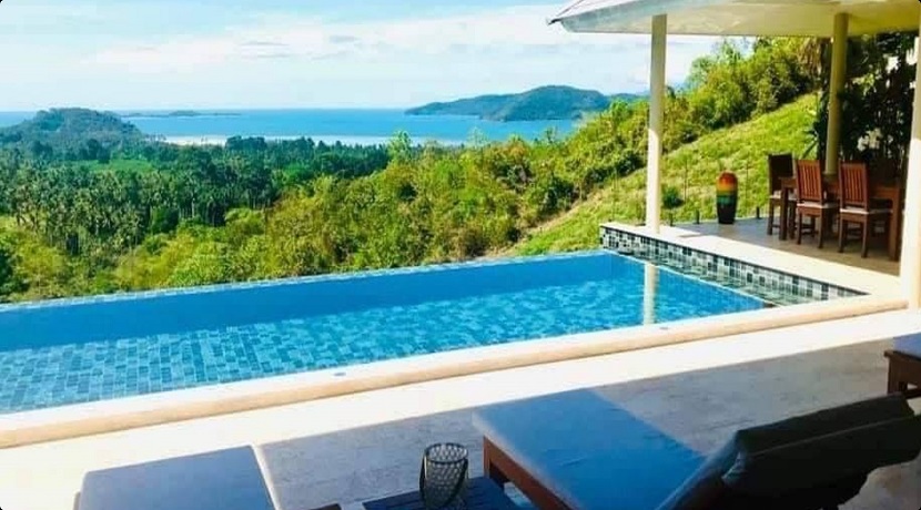 Taling Ngam sea view villa in Koh Samui for sale