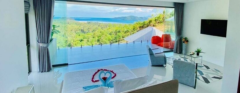 Taling Ngam sea view villa in Koh Samui for sale 014