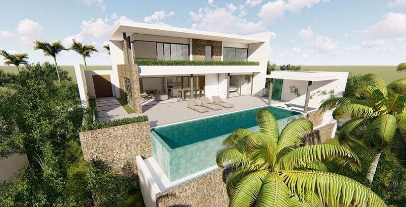 Superbe villa 3 chambres vue mer et piscine à Bophut à vendre