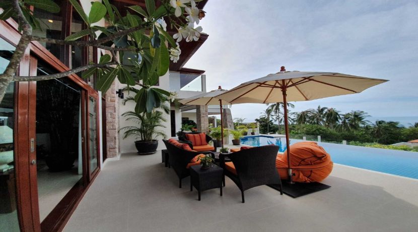 Spacieuse villa vue mer à Bang Por Koh Samui à vendre 028