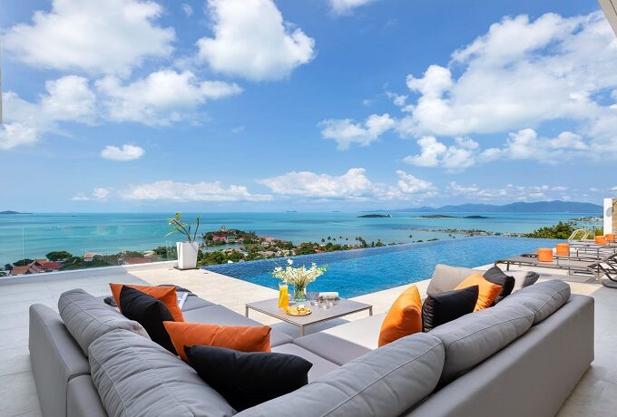 Villa vue mer Bangrak à Koh Samui à vendre