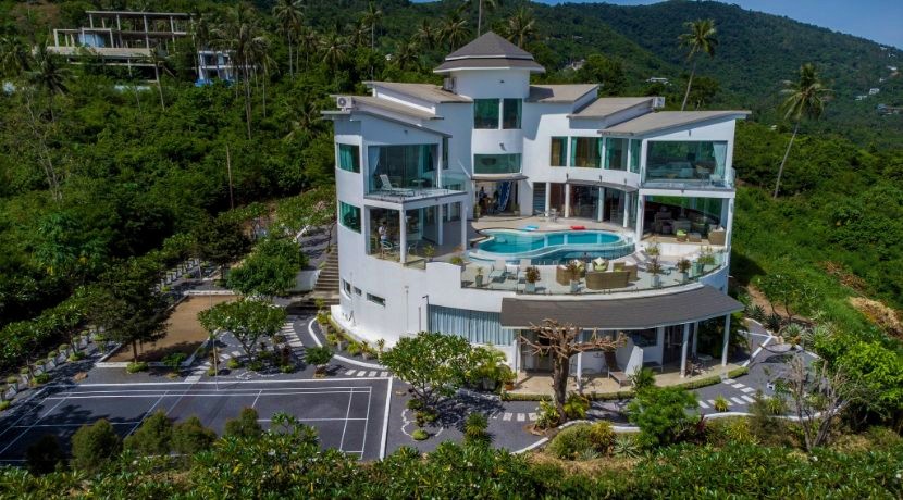 Villa vue mer à Bang Makham Koh Samui à vendre – 7 chambres – piscine – Fitness