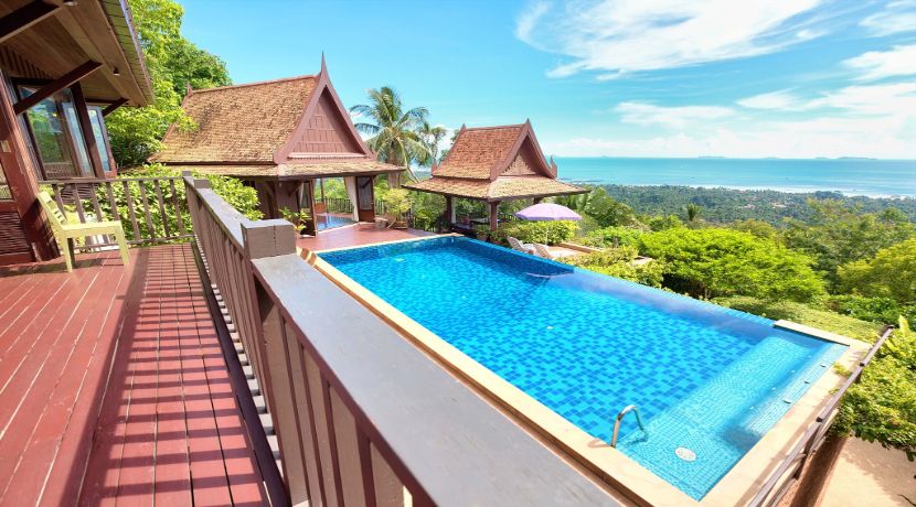 Villa vue mer à Nathon Koh Samui à vendre 016