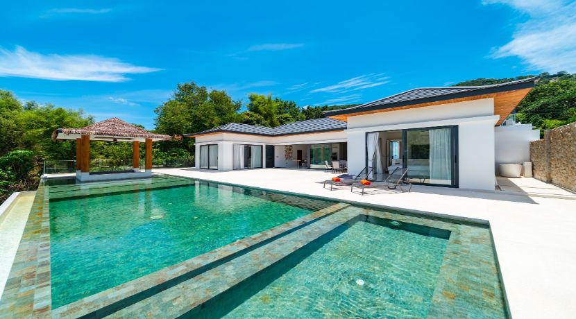 A vendre villa Bophut Koh Samui – piscine vue mer
