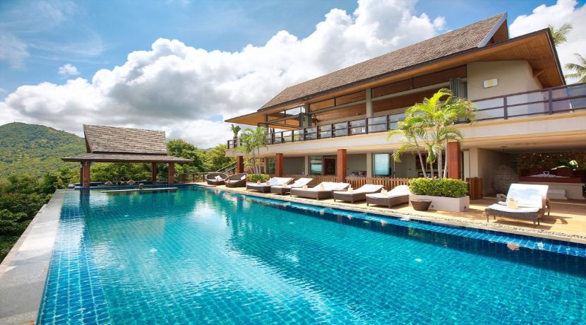 Belle villa vue mer à Bophut Koh Samui à vendre 002