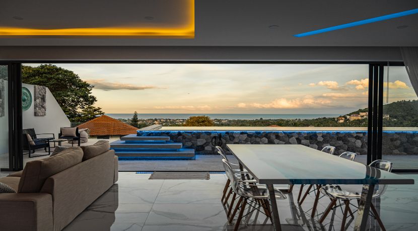 Villa luxueuse à vendre à Chaweng Koh Samui vue mer – 4 chambres – piscine