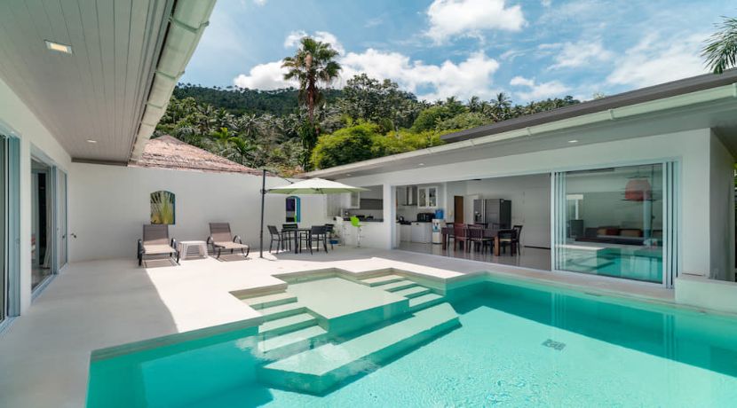 Belle villa 3 chambres avec piscine à Lamai Koh Samui à vendre
