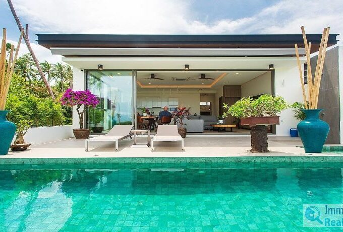 Moderne villa sur plan à Bophut Koh Samui