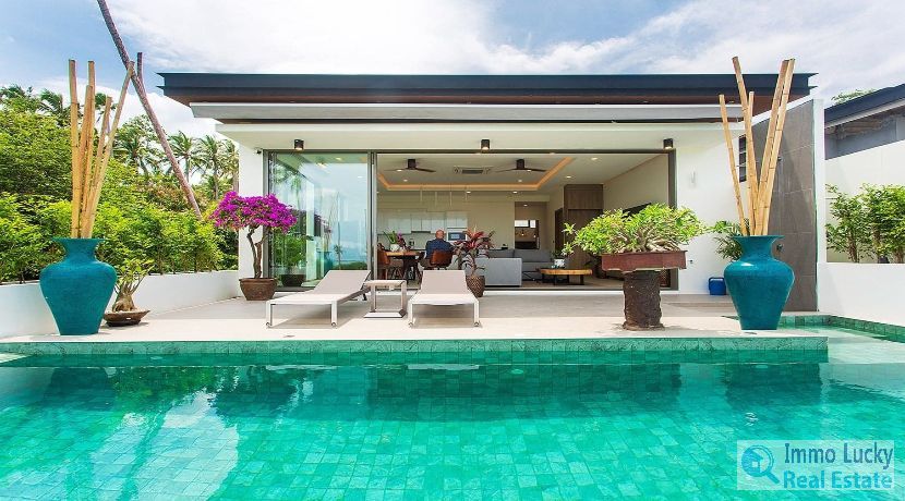 Moderne villa sur plan à Bophut Koh Samui 01