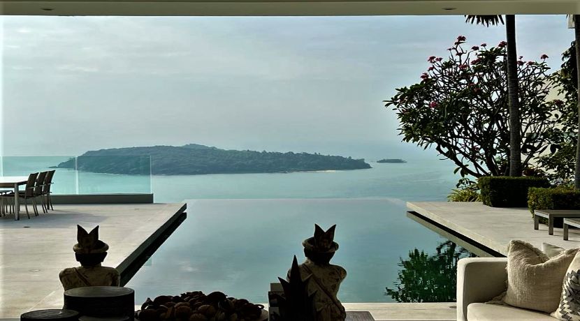 Ravissante villa vue mer à Choeng Mon Koh Samui à vendre 04A