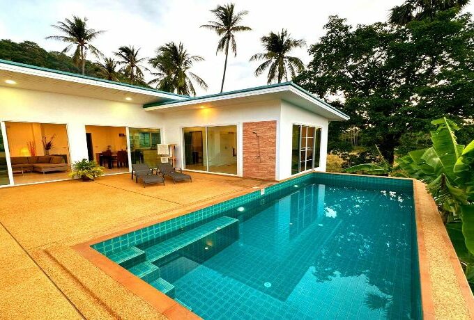 Villa 3 chambres à Bang Po - Koh Samui - vue mer à vendre