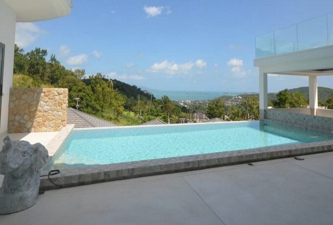 Villa neuve vue mer à vendre à Bophut Koh Samui