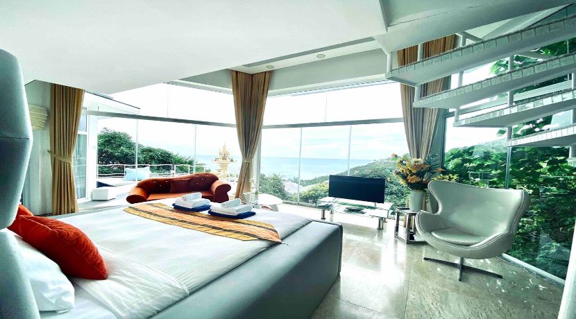 Superbe villa de luxe de 5 chambres vue mer à Chaweng Noi à vendre 012